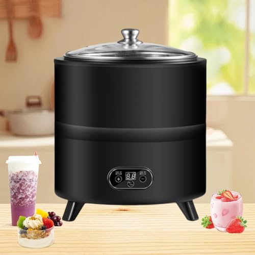 Maszynka do jogurtu ze sterowaniem LCD, regulowana temperatura i czas, wielofunkcyjny do jogurtu, natto, octu owocowego - wygodne urządzenie do fermentacji domowej