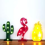  Lámparas divertidas de mesa, FLAMENCO, PIÑA O CÁCTUS. Lámparas LED para decorar tu hogar (Flamenco)