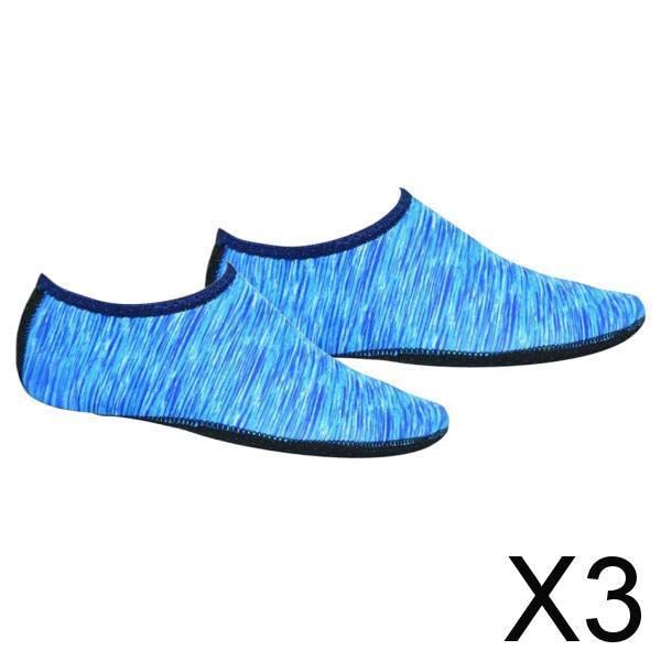 ™ 3xSoft Water Shoes Stretchy Socks Yoga Swim Shoe Dive Sock Blue L | Men | Water Shoes | Fins, Footwear & Gloves | Water Sports-image-39