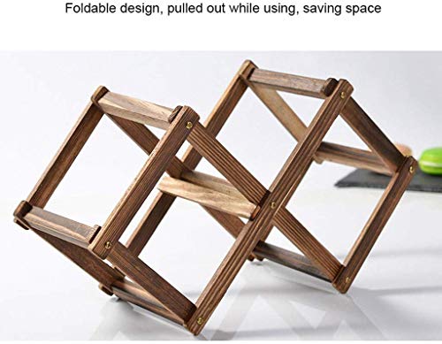 Soporte para botellas de madera para encimera Beige miniatura 2