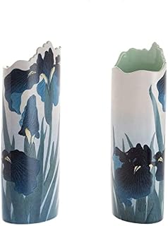 John Beswick Koson Irises Ceramic Art Vase Height 27.7 cm Gift Box Dartington