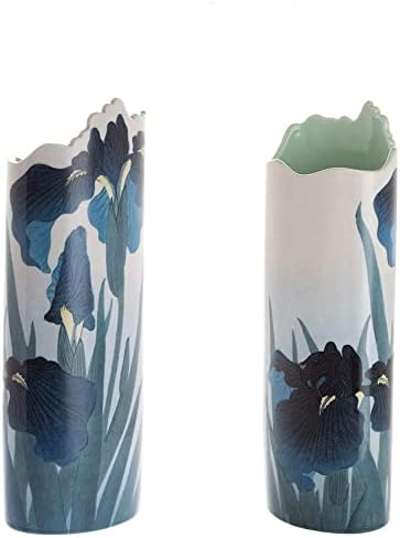John Beswick Koson Irises Ceramic Art Vase Height 27.7 cm Gift Box Dartington