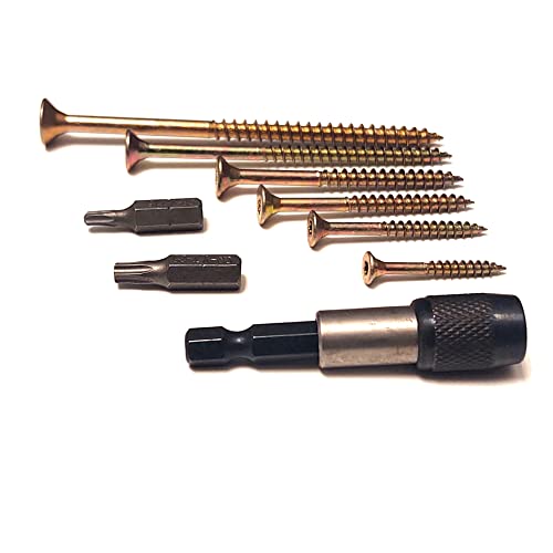 Mehrzweckschrauben Universalschrauben Sortimentskasten Spanplattenschrauben mit Bits Cover