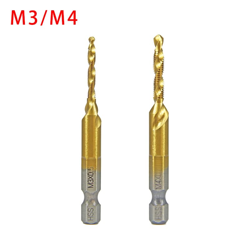 M3 Bis M10 HSS Gewindebohrer-Set Mit 1/4 Zoll Sechs Produktbild-Vorschau 3