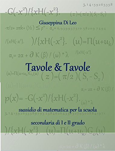 Tavole & Tavole: sussidio di matematica Tavole & Tavole: sussidio di matematica