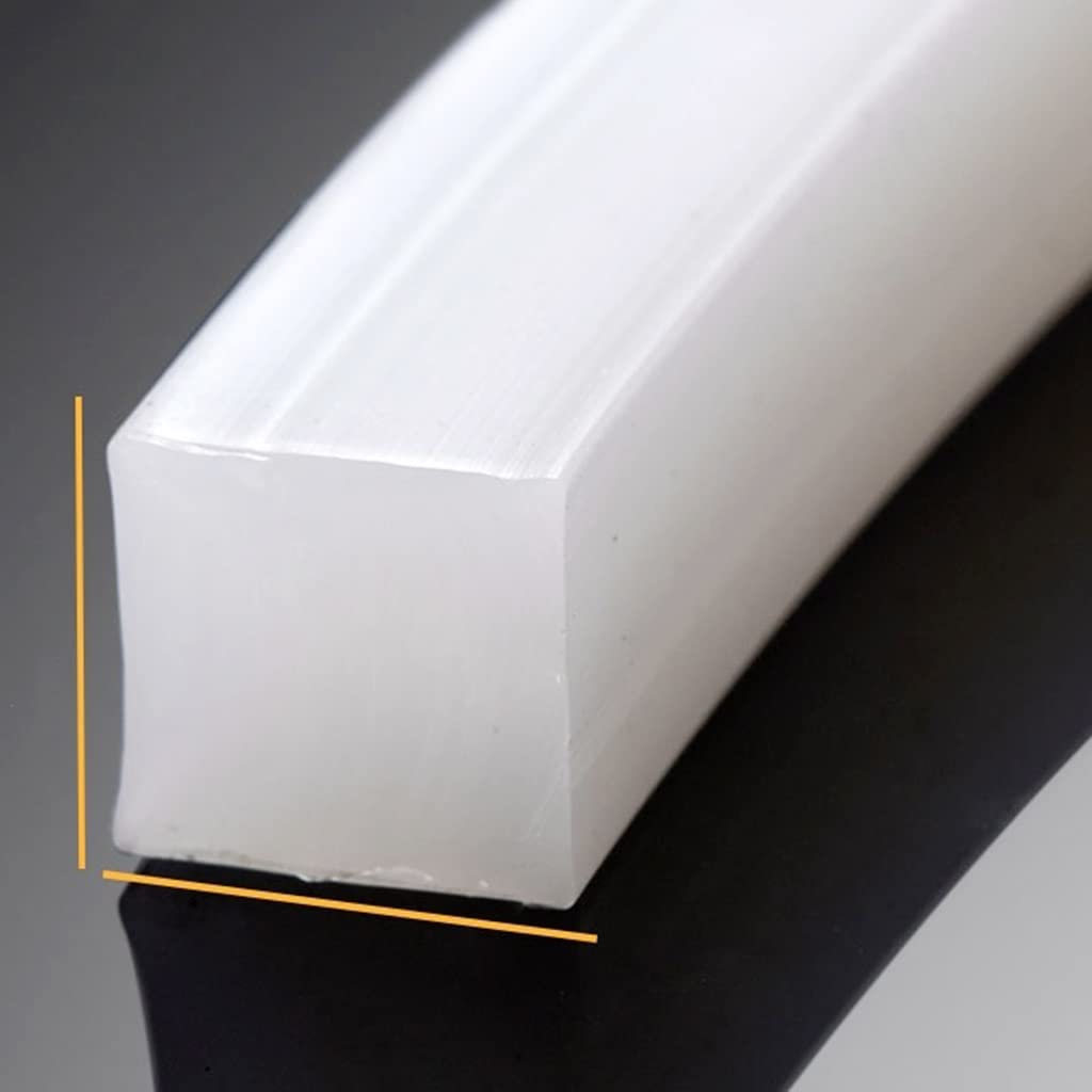 Guarnizione In Gomma Siliconica Solida 10x15 Mm - Asta Da 10 M, Resistente Al Calore, Per Isolamento E Tenuta