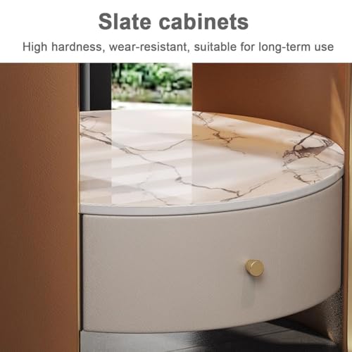 Table d'appoint moderne en verre trempé et table de chevet blanche design