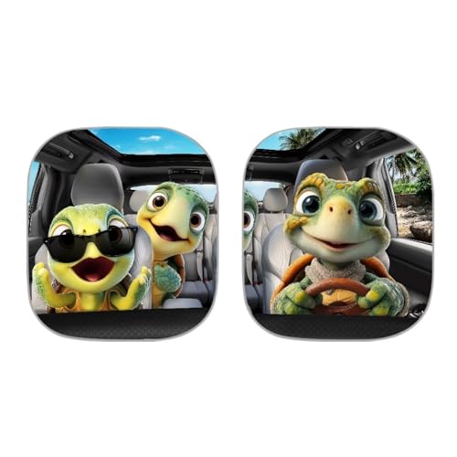 Image of Turtle Car Sun Shade Windshield Foldable Removable Automotive Accessories Auto Interior Protector Reflect UV Sun and Heat and Protect Your Car