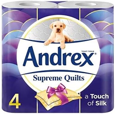 [ 1 Case ] x Andrex Supreme Quilts Toilet Roll (6 x 4Roll)