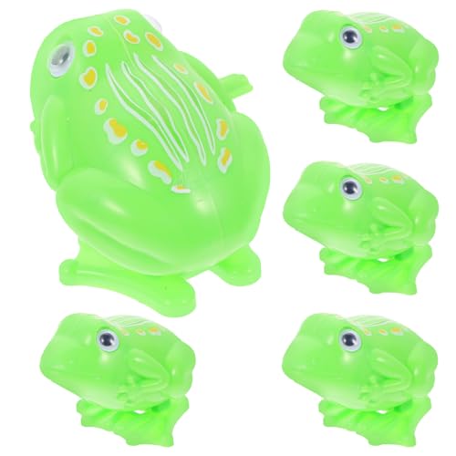KESYOO 5Pcs Wind Up Frog for Early Learning Creative Clockwork Animal Funny Jumping Novelty Frogs Present for Engaging Playtime Fun