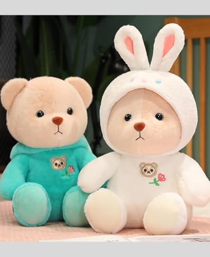 Image of Storescent Soft Toys for Kids - Stuffed Animal Plush Soft Toy for Boys & Girls | Plushie Toy Pig Dress Pink Hood Teddy 25cm