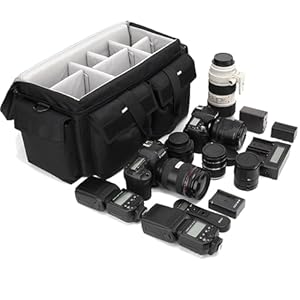 Large Camera Shoulder Bag, Pressure proof &Waterproof DSLR SLR Mirrorless Gadget Case,Messenger Photography Accessories Storage Pouch for Sony,Panasonic MDH2GK,ARRI(XL)