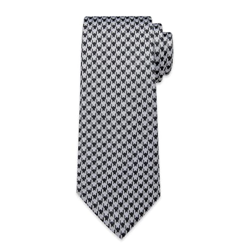 Image of DiBanGu Striped Tie Set for Men Silk Woven Plaid Necktie and Pocket Square Cufflinks Business Wedding