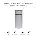 HIDE Stash Jar - Airtight Smell Proof Durable Multi-Use Portable Metal Herb Jar Container. Waterproof Aluminum Screw-top Lid Lock (Pack of 1, Silver)