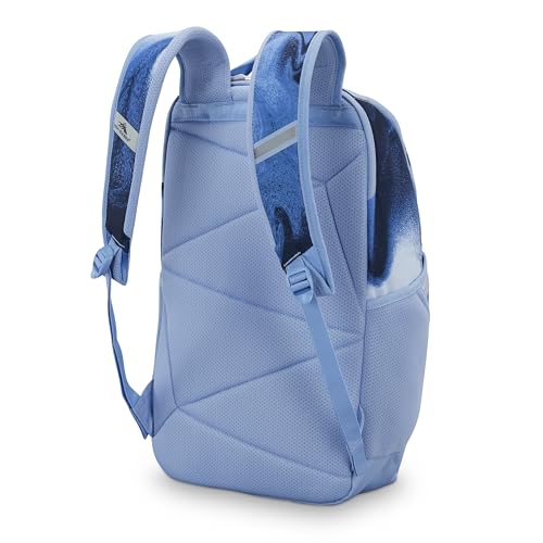 Image of High Sierra Swoop SG Backpack, Travel or Work Laptop Bookbag with Drop Protection Pocket, and Tablet Sleeve, One Size, Blue Marble Swirl