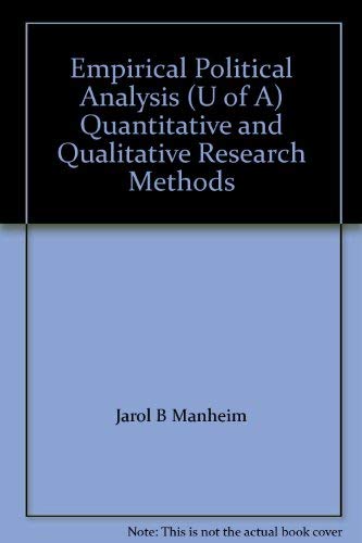 EMPIRICAL POLITICAL ANALYSIS QUANTITATIVE AND QUALITATIVE RESEARCH METHODS PDF visual data 8