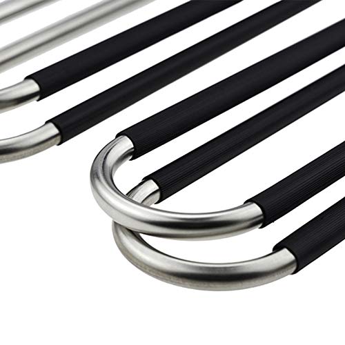 Skroad Confezione da 6 grucce salvaspazio, Antiscivolo, per Pantaloni, Vestiti, Appendiabiti, Sciarpe, Jeans, Asciugamani - Image 6