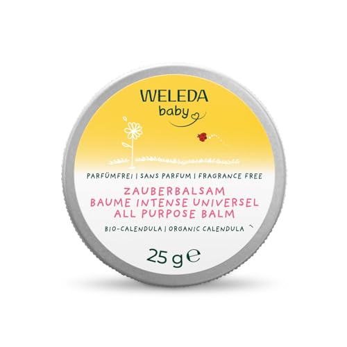 WELEDA - Baume intense universel Calendula - Hydrate et nourrit - Pour la peau délicate des bébés et des jeunes enfants - NATRUE - 25 g
