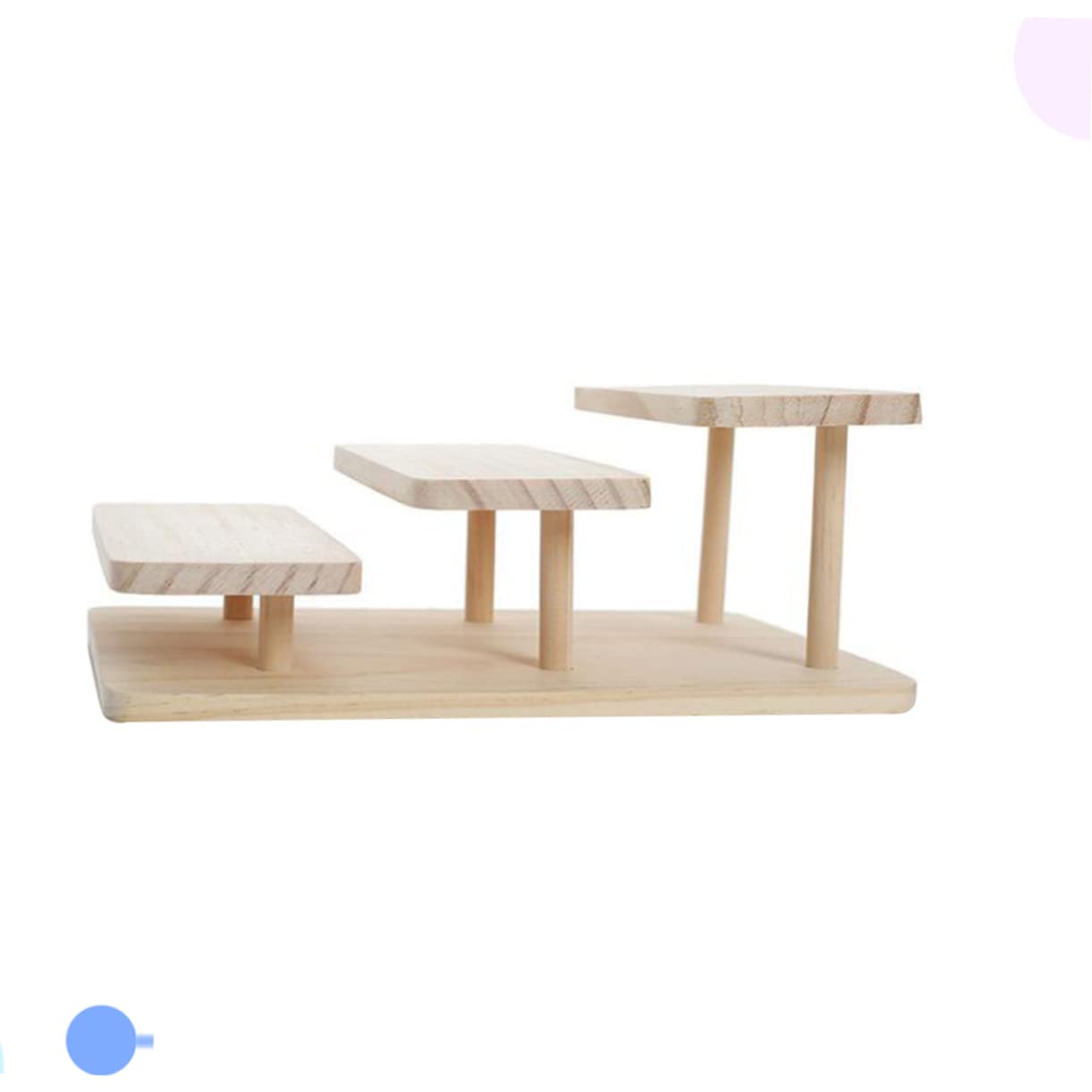 Présentoir à Lunettes En Bois 3 Niveaux - Range Vos Lunettes De Vue, Solaires Ou Bijoux - Décoration Bureau Ou Salon