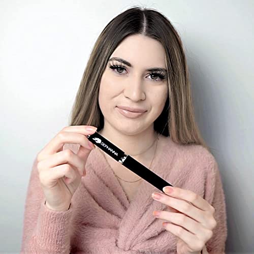 Sephanna 3 Pack Glass Nail File For Unisex Ultra Quality, Portable Crystal Nail File With Case For Mani & Pedicure- Smooth Finish For Natural & Acrylic Nails #TOP7