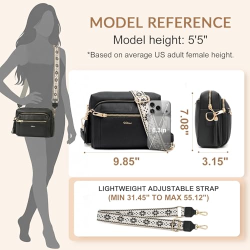 Image of Vegan Leather Crossbody Bags for Women Anti theft Purses and Handbag
