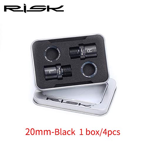 BIKERISK Titanium Alloy Bike Pedal Spacer Extenders, Bicycle Pedal Spacers Bicycle Pedal Spacers