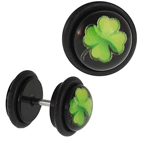 CHICNET Faux piercing trèfle noir Cover