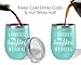 FYZUX Dijkoo Aeiniwer I Survived My Daughter's Wedding Wine Glass Tumbler - Mother of the Bride Gifts 12 oz. Stemless Mom Cup