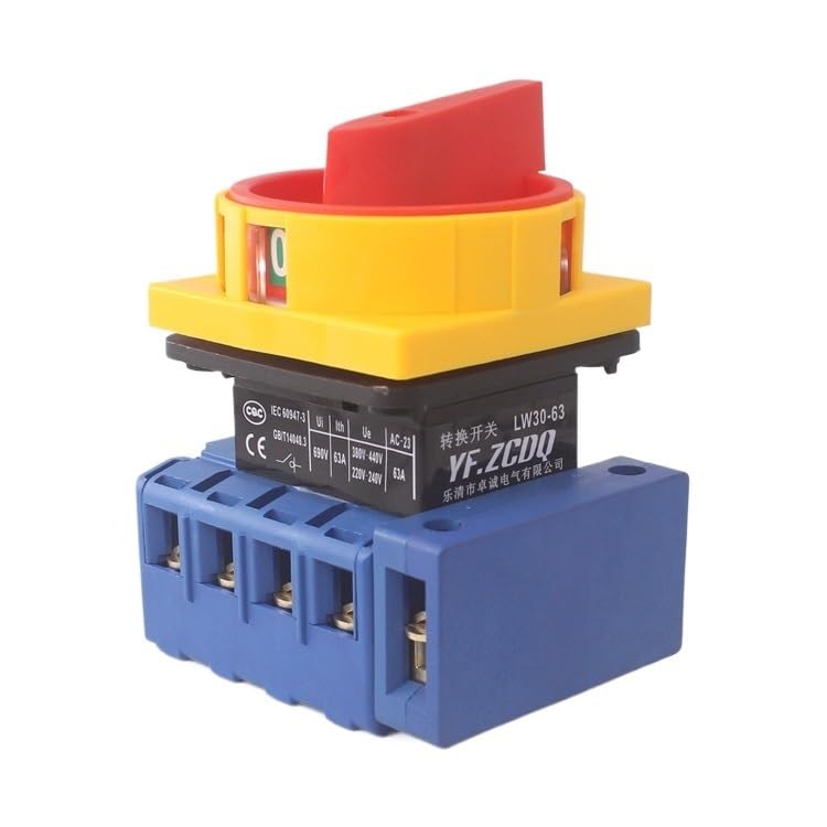 Interruptor de desconexión LW30-40A/5P, contacto plateado, aislamiento de carga de cinco cables, corte de energía, interruptor de leva rotatorio