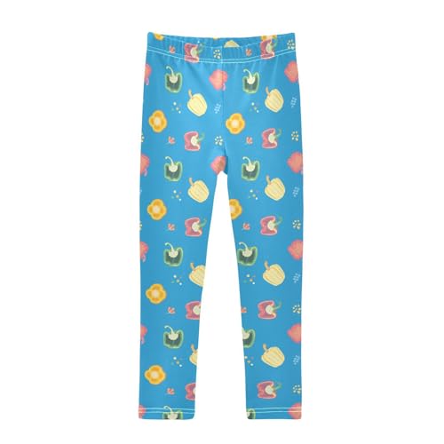 Girls Leggings Colorful Pepper Toddler Girls Clothes Leggings for Girls Toddler Girls Leggings 3-4T