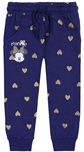 Jogging bleu marine Minnie Mouse Disney à motifs cœurs dorés