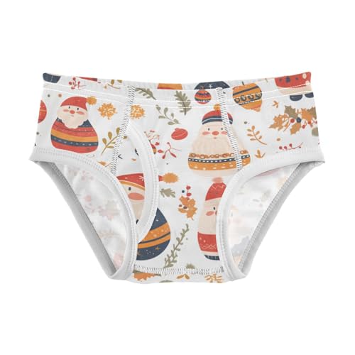 KLL Festive Christmas in Cartoon Style Toddler Boy Comfort Training Underwear Breathable Children Undies
