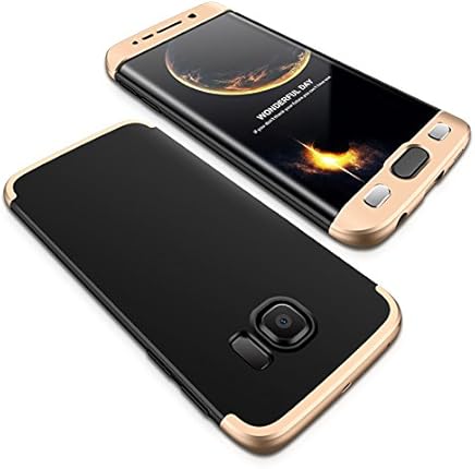 Compatible Samsung Galaxy S6 EDGE Funda(2018)Carcasa 360?ultra fina Protectora coj?n+Vidrio Templado Pantalla Protector,3 in 1 PC Hard Caja Caso Skin Case Cover Carcasa para Galaxy S6 EDGE Negro Oro Compatible Samsung Galaxy S6 EDGE Funda(2018)Carcasa 360?ultra fina Protectora coj?n+Vidrio Templado Pantalla Protector,3 in 1 PC Hard Caja Caso Skin Case Cover Carcasa para Galaxy S6 EDGE Negro Oro