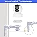 OYOCAM Wall Mount Compatible with TP-Link Tapo C210/ C200 and Kasa Indoor Pan EC70/ KC410S, Adjustable Security Camera Mount Bracket Holder 180 Degree Rotation Easy to Install (Camera Not Included)