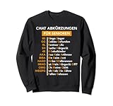 Chat abreviado para personas mayores. Sudadera