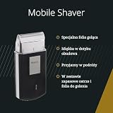 Wahl Mobile Shaver – Bezprzewodowa Golarka Elektryczna z Etui Podróżnym – Elastyczna Folia Tnąca dla Bardzo Dokładnego Golenia