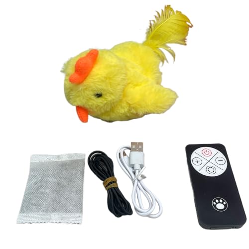 Plush Safe Materials Electric Cats Toy with Automatic Bird Simulation Motion Sensors USB Charging Quiet for Indoor Pet Electric 
