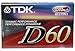 TDK Audio Cassette Tape - 60 Minute (8 Pack, Red)