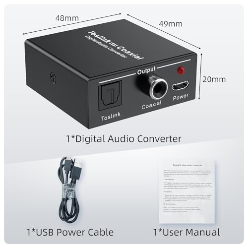 Convertisseur audio numérique LUKFOCAB coaxial optique bidirectionnel - 7