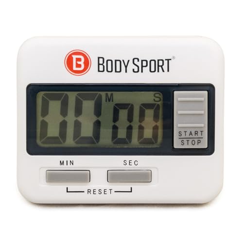 Body Sport BDSTIMER Digital Timer – Sports Stopwatch And Countdown Timer For Fitness & Exercise Routines – Multifunctional Timer For Gym cover