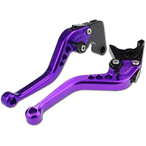 Levier de frein moto Royal Enfield 650 Interceptor en aluminium violet réglable