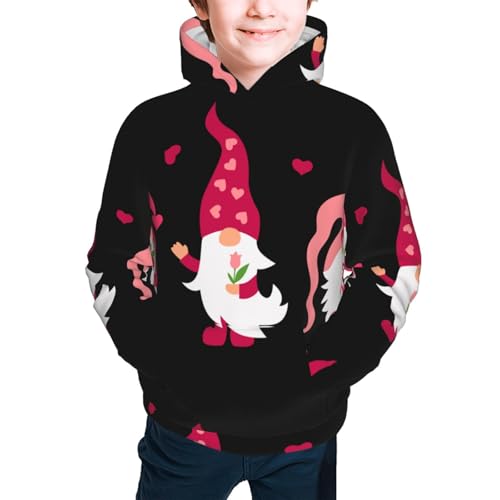 Love You Mom Kid Hoodies Boys Sweatshirts Girls Pullover with Pocket3