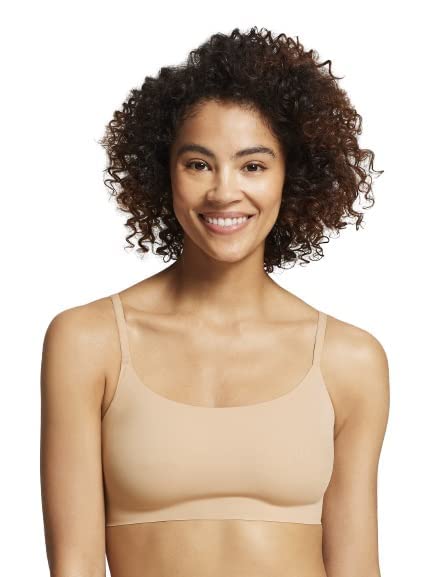 True & Co Womens Skinny Strap Ballet Bralette Bra, Bare, Small US