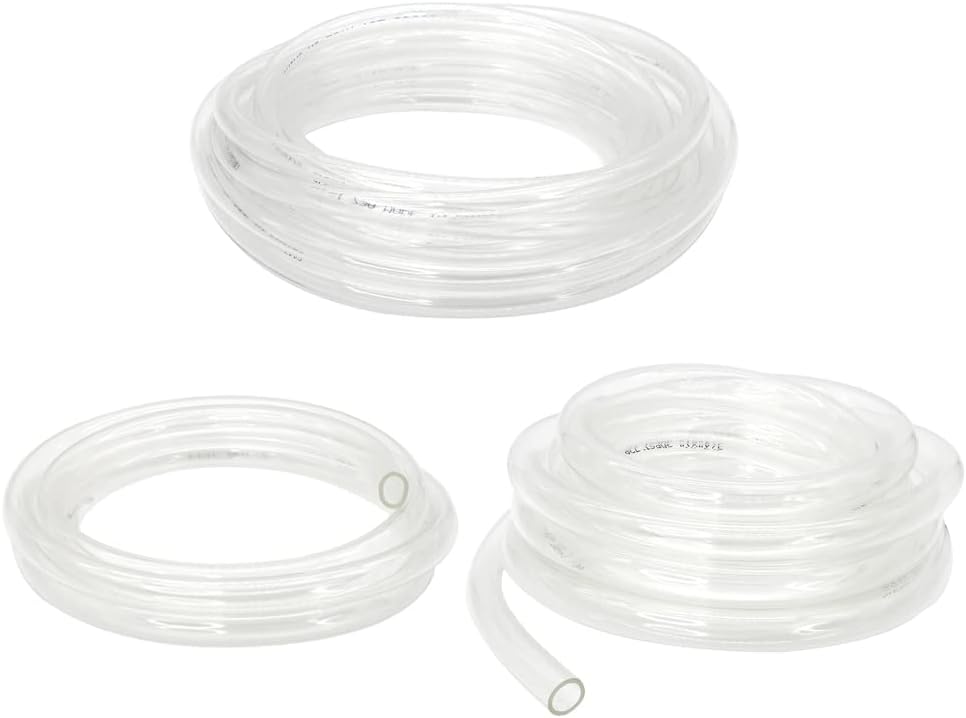 DAVCO 5/16" ID x 50ft Clear Vinyl Tubing, Low Pressure Flexible PVC Tubing, Heavy Duty UV Chemical Resistant Lightweight Plastic Vinyl Hose, BPA Free and Non Toxic