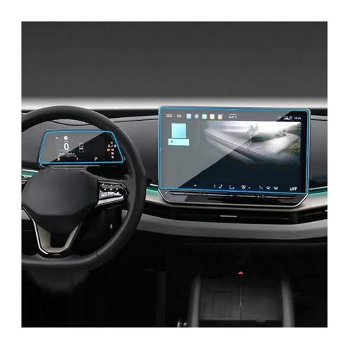 Protection d'écran en verre trempé VW ID.UNYX 2024-2025 navigation 15 pouces et bord
