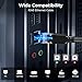 CABNEER Cat 8 Ethernet Cable 12FT, High-Speed Braided Internet Cable Network Cord with Gold Plated RJ45 Connector 40Gbps 2000Mhz Heavy Duty LAN Cable Shielded Indoor, Black