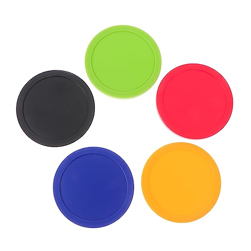 Happyyami 5 Pack Air Hockey Mini Ice Hockey Pieces Game Table Accessories for Boys and Girls