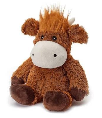 Intelex Highland Cow Warmies - Plush Stuffed Animal Toy, Brown, 2+ Months #TOP3