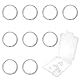 TOAOB 10 Stück 925 Sterling Silver Jump Ringe Spaltringe Silber 5 mm Kettenringe Biegeringe mit Ring Öffner für Halsketten Armband DIY Schmuckherstellung