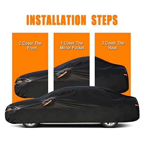 Image of GUNHYI 7 Layer SUV Car Cover Custom Fit BMW X5 (2007-2025) Waterproof All Weather, Heavy Duty Outdoor Snow Sun Rain Uv Protection (Ships from US Warehouse, Delivery 3-8 Days)